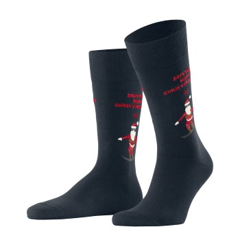 Burlington Strømper Snowboarding Santa Cotton Sock Marine Str 40/46 Herre