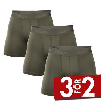Salming Kalsonger 3P Performance Boxer Milit&auml;rgr&ouml;n polyester Large Herr