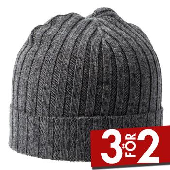 Produktfoto för Amanda Christensen Beanie Grå merinoull One Size