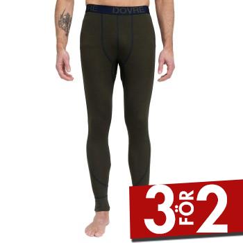 Dovre Wool Bottom Long Johns Milit&auml;rgr&ouml;n ull Small Herr