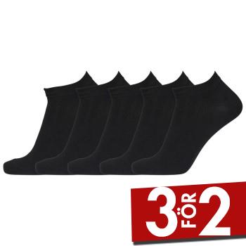 Dovre Strumpor 5P Sneaker Footie Svart Strl 40/45 Herr