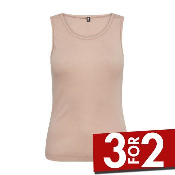 JBS Of Denmark top med brede stropper i nude til kvinder