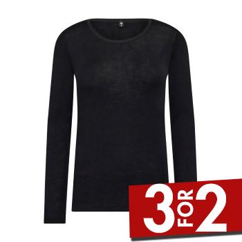 JBS of Denmark Wool Blouse Svart ull Large Dame
