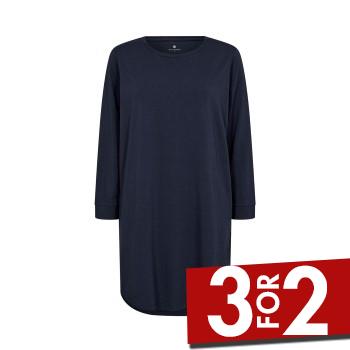 JBS of Denmark Woman Long Sleeve Big Tee Marine X-Small Dame