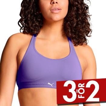 Puma BH Crossback Padded Sporty Top Lila polyamid Small Dam