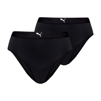 Puma Truser 2P Women High Waist Brazilian Briefs Svart polyamid Small Dame
