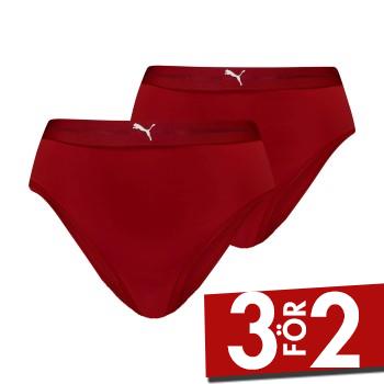 Puma Trosor 2P Women High Waist Brazilian Briefs Mörkröd polyamid X-Small Dam