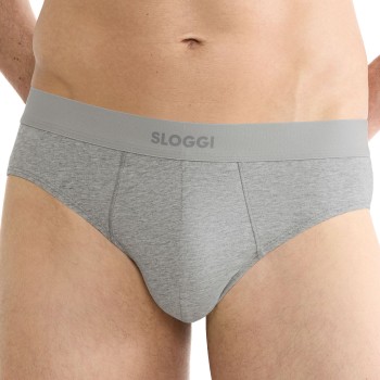 Sloggi Kalsonger 2P Men Ever Ease Brief Ljusgrå bomull Small Herr