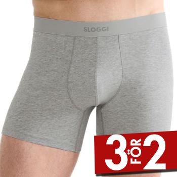 Sloggi Kalsonger 2P Men Ever Ease Shorts Ljusgr&aring; bomull Small Herr