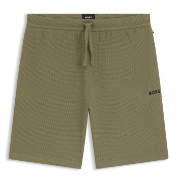 BOSS Waffle Nightwear Shorts Ljusgrön X-Large Herr | apparel & accessories - clothing - sleepwear & loungewear | ModeLejon