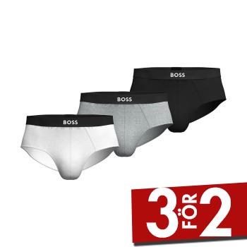 BOSS Kalsonger 3P ONE HipBr Cotton Briefs Flerf&auml;rgad bomull Small Herr