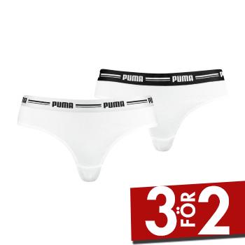 Puma Trosor 2P Logo Waistband Brazilian Vit X-Small Dam