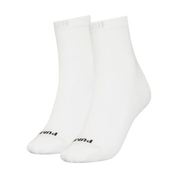 Puma Strømper 2P Women Heart Logo Short Crew Socks Hvit Str 35/38 Dame