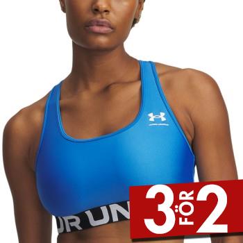 Under Armour BH Mid Branded Sport Bra Bl&aring; polyester Small Dam
