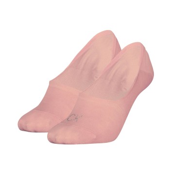Calvin Klein Strømper 2P Shiny Logo Mid Cut Footie Socks Rosa Str 39/42 Dame