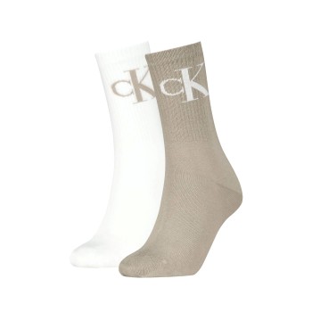 2-Empacar Calvin Klein Women Monogram Crew Socks