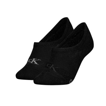 Calvin Klein Strømper 2P Glossy High Cut Footie Socks Svart Str 35/38 Dame