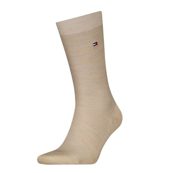 Tommy Hilfiger Strømper Premium Basket Wool Socks Beige Str 43/44 Herre