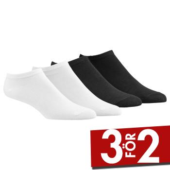 Damella Strumpor 4P Ankle Socks Svart/Vit Strl 35/38 Dam