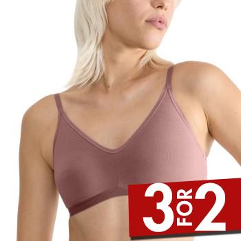 Sloggi BH GO Daily Cotton Soft Bra Mørkrosa  Small Dame
