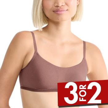 Sloggi BH GO Daily Cotton Top Mørkrosa  Small Dame