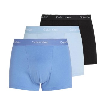 Calvin Klein 3P Icon Cotton Relaxed Fit Trunks Svart/Blå bomull Medium Herre