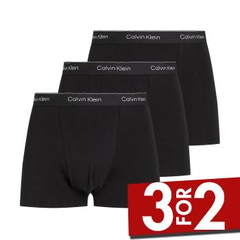 Calvin Klein 3P Icon Cotton Relaxed Fit Trunks Sort bomuld Small Herre billede
