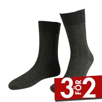 Amanda Christensen Strumpor Grade Wide Rib Ankle Socks Gr&aring;melerad Strl 43/46