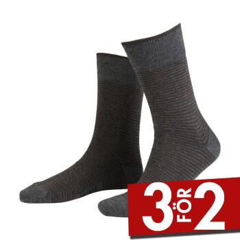 Amanda Christensen Strumpor True Stripe Ankle Sock Gr&aring; Strl 43/46