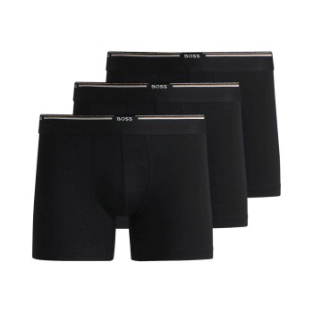 BOSS 3P Bamboo Boxer Brief Svart viskose XX-Large Herre