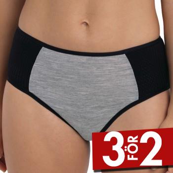 Anita Trosor Sports High Waist Panty Plus Svart 38 Dam