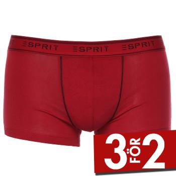 Esprit Kalsonger 3P Cole Hipster Shorts Bl&aring;/R&ouml;d bomull Small Herr