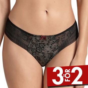 Rosa Faia Trosor Fleur Thong Svart 36 Dam
