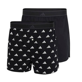 adidas Kalsonger 2P Active Woven Boxer Svart Mönster bomull Small Herr