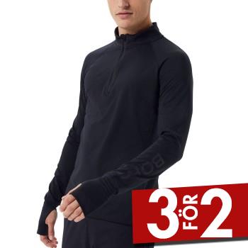 Bj&ouml;rn Borg Midlayer Half Zip Svart polyester Small Herr