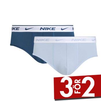 Nike Kalsonger 2P Everyday Cotton Stretch Briefs Marin/Denim bomull Medium Herr