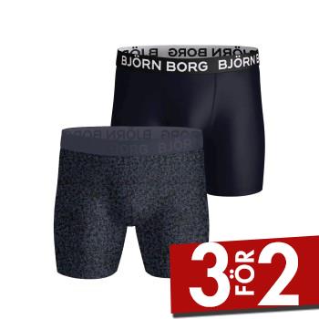 Bj&ouml;rn Borg Kalsonger 2P Sports Microfiber Stretch Boxers Flerf&auml;rgad polyester Large Herr