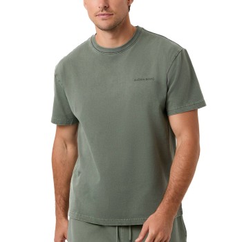 Oversized Washed T-shirt Armeegrün Baumwolle Medium Herren - Björn Borg - Modalova