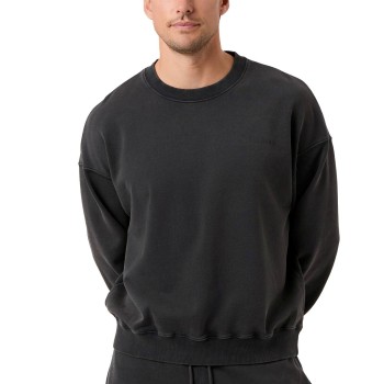 Björn Borg Oversized Washed Sweatshirt Svart bomull Medium Herre