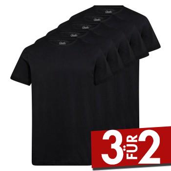 Claudio 5P Cotton T-Shirt Schwarz Baumwolle XX-Large Herren