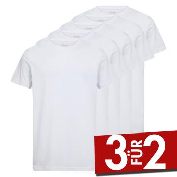 Claudio 5P Cotton T-Shirt Weiß Baumwolle XX-Large Herren