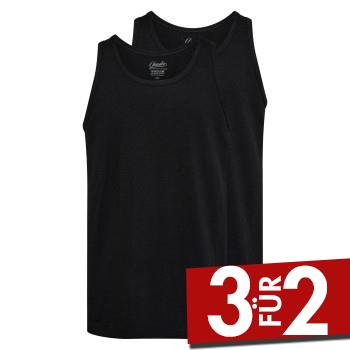 Claudio 2P Cotton Tanktop Schwarz Baumwolle XX-Large Herren