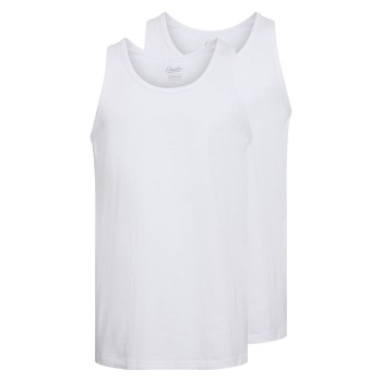 Claudio 2P Cotton Tanktop Hvit bomull Medium Herre