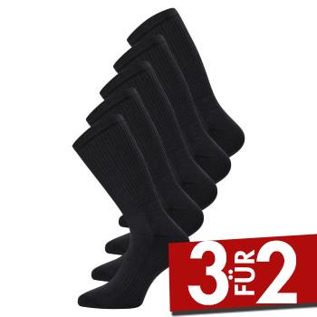 Claudio 5P Tennis Socks ½ terry Schwarz Gr 40/47 Herren