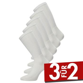 Claudio 5P Tennis Socks ½ terry Weiß Gr 40/47 Herren
