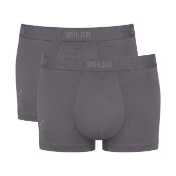 Sloggi Kalsonger 2P SLG Base Trunk Grå bomull Small Herr