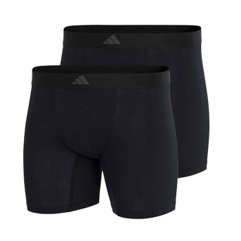 adidas Kalsonger 2P Active Flex Cotton Ergonomic Boxer Brief Svart bomull Small Herr
