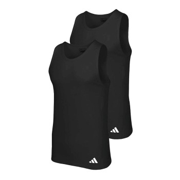 adidas 2P Active Flex Cotton Ergonomic Tank Top Svart bomull XX-Large Herr | apparel & accessories - clothing - activewear | ModeLejon