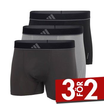 adidas Kalsonger 3P Active Micro Flex Trunk Svart/Gr&aring; polyester Small Herr
