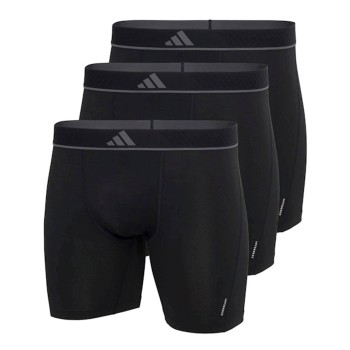 adidas Kalsonger 3P Active Micro Flex Boxer Brief Svart polyester Small Herr
